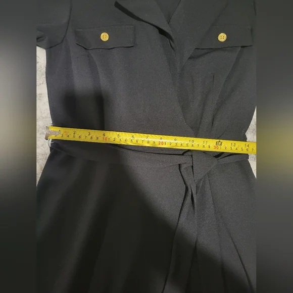 Shelvy Palmer Black Belted Dress - Picture 15 of 16